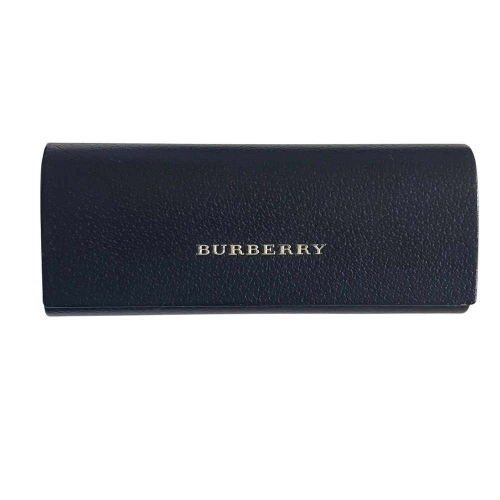 Burberry Leather Hard Shell Eyeglass Sunglass Case Black Luxury Designer Optic‎